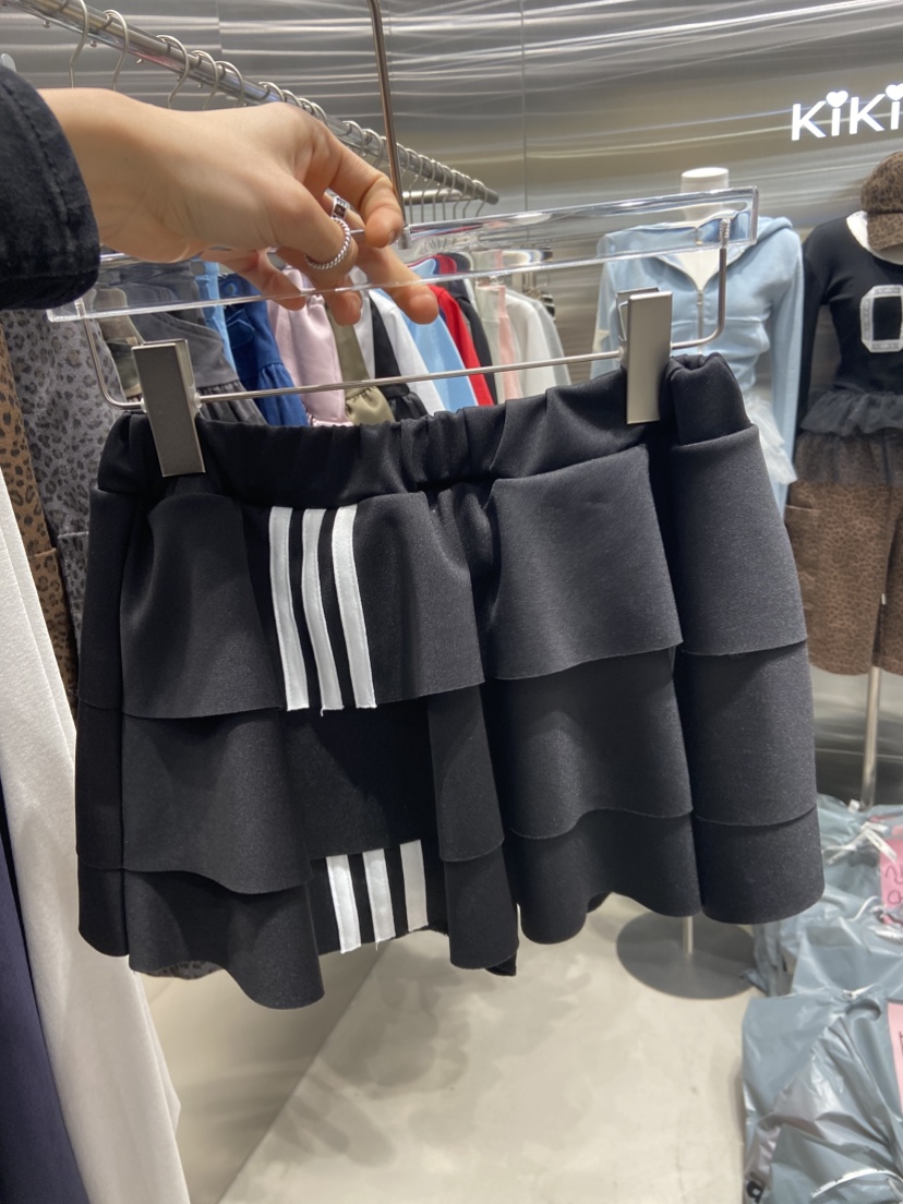 KIKI韓國㊣直郵東大門代購女裝新品休閑25春夏時尚熱賣短裙KIKI短裙