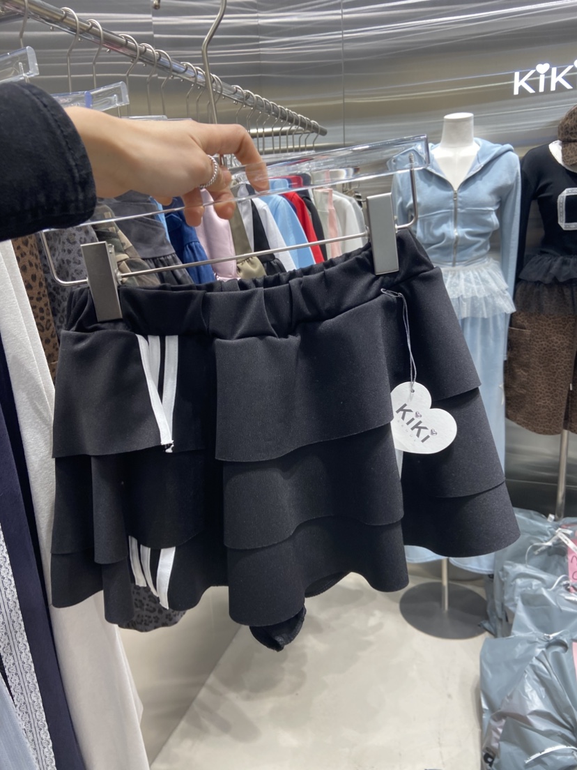 KIKI韓國㊣直郵東大門代購女裝新品休閑25春夏時尚熱賣短裙KIKI短裙