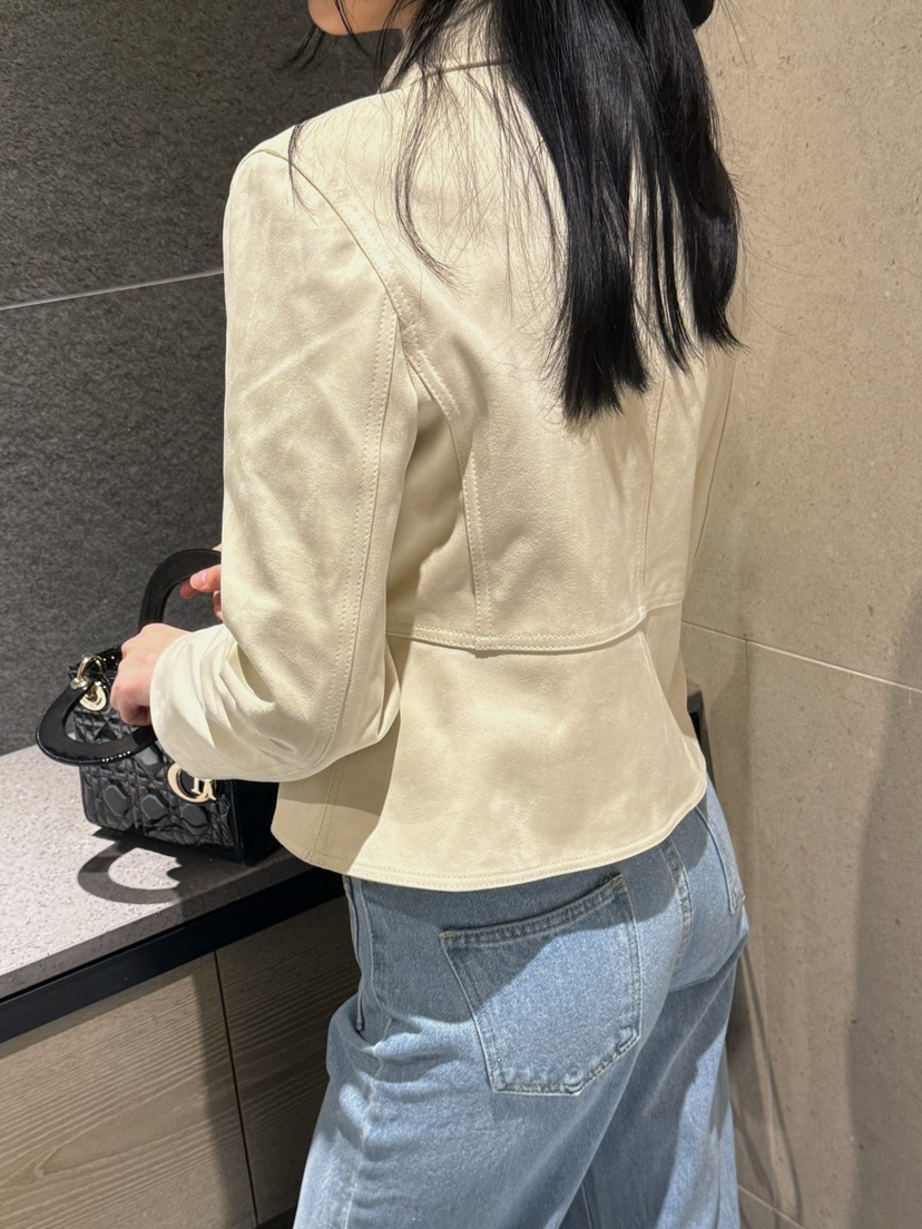 ON:UP直郵韓國代購㊣女裝新款人氣熱賣職業推薦時尚夾克麂皮ON:UP夾克