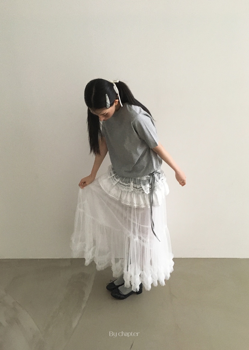 BY CHAPTER韓國直郵㊣東大門實拍女裝新品人氣休閑職業長裙BY Chapter長裙