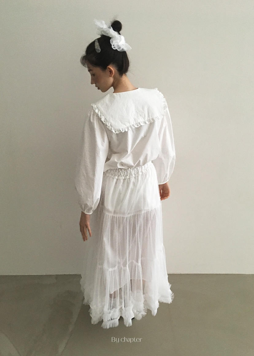 BY CHAPTER韓國直郵㊣東大門實拍女裝新品人氣休閑職業長裙BY Chapter長裙