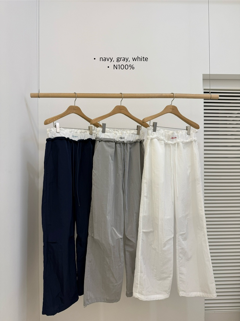 BY CHAPTER韓國㊣直郵東大門代購女裝新品熱賣休閑休閑褲蕾絲BY Chapter休閑褲