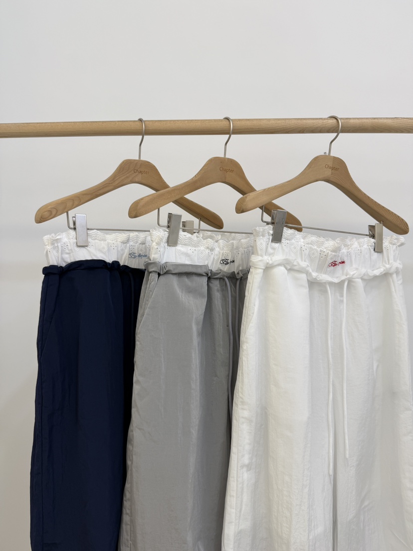 BY CHAPTER韓國㊣直郵東大門代購女裝新品熱賣休閑休閑褲蕾絲BY Chapter休閑褲