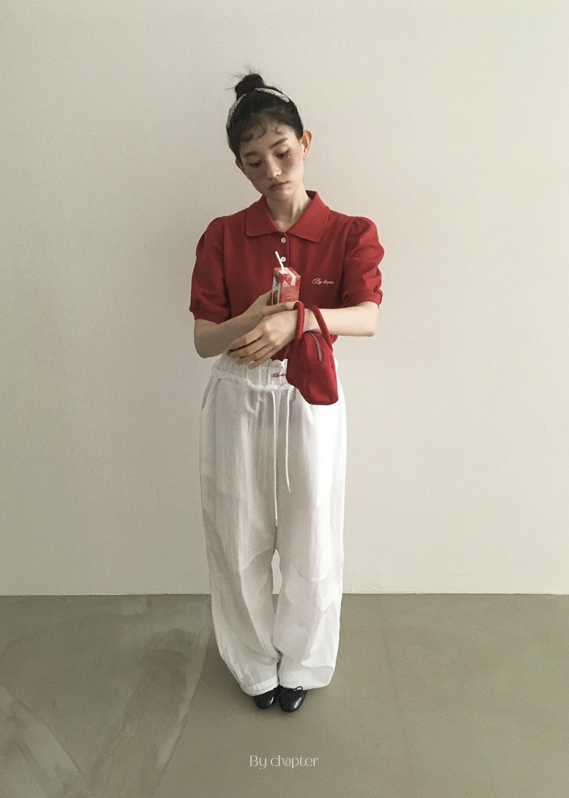 BY CHAPTER韓國㊣直郵東大門代購女裝新品熱賣休閑休閑褲蕾絲BY Chapter休閑褲