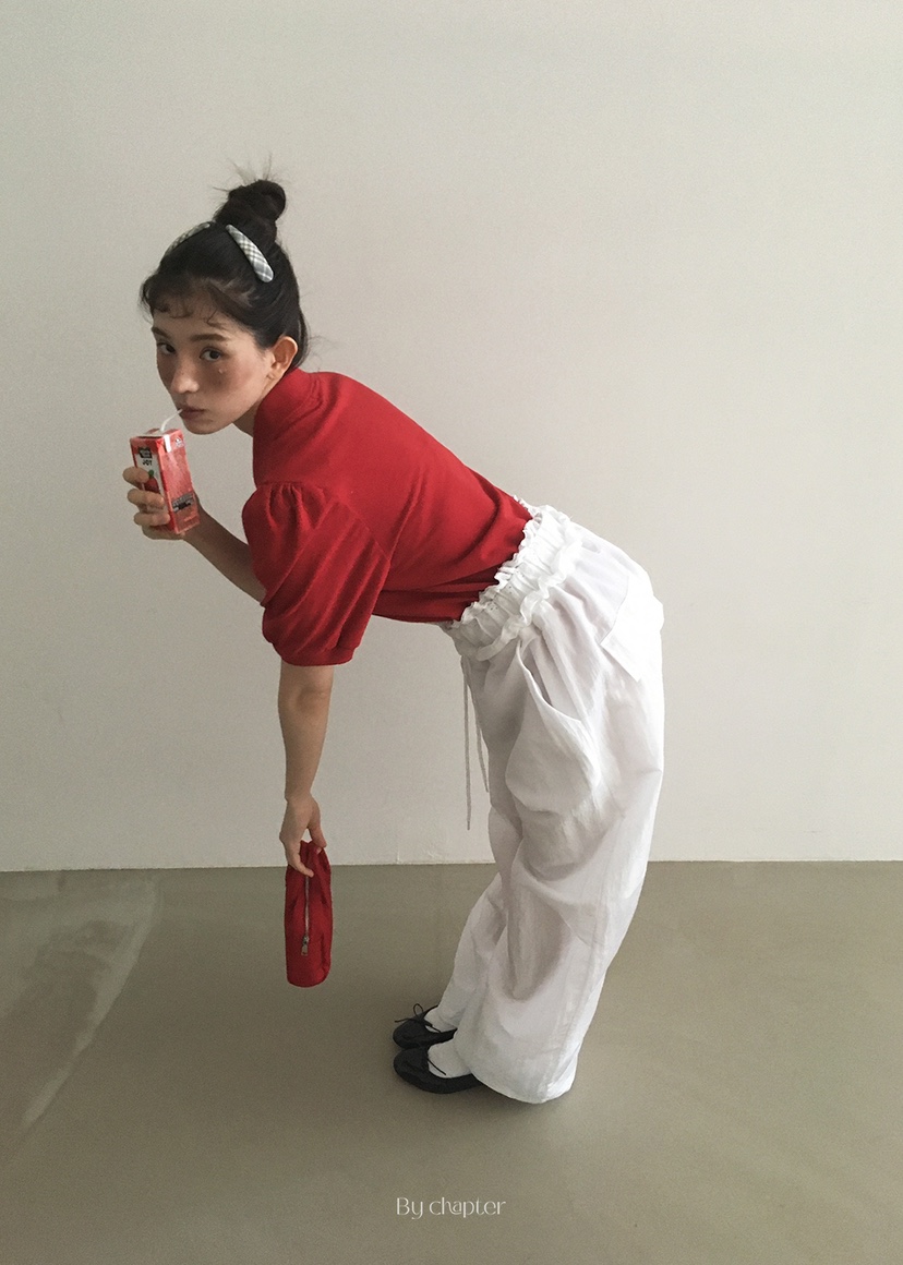 BY CHAPTER韓國㊣直郵東大門代購女裝新品熱賣休閑休閑褲蕾絲BY Chapter休閑褲