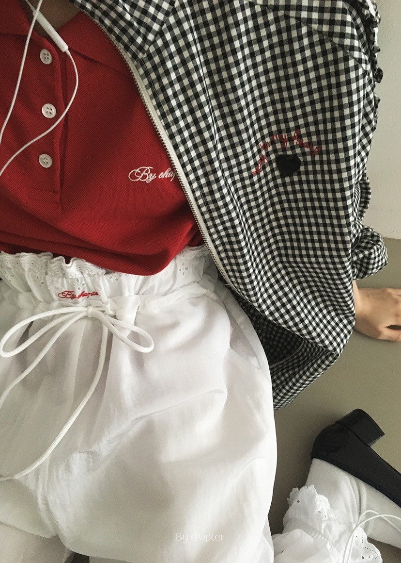 BY CHAPTER韓國㊣直郵東大門代購女裝新品熱賣休閑休閑褲蕾絲BY Chapter休閑褲