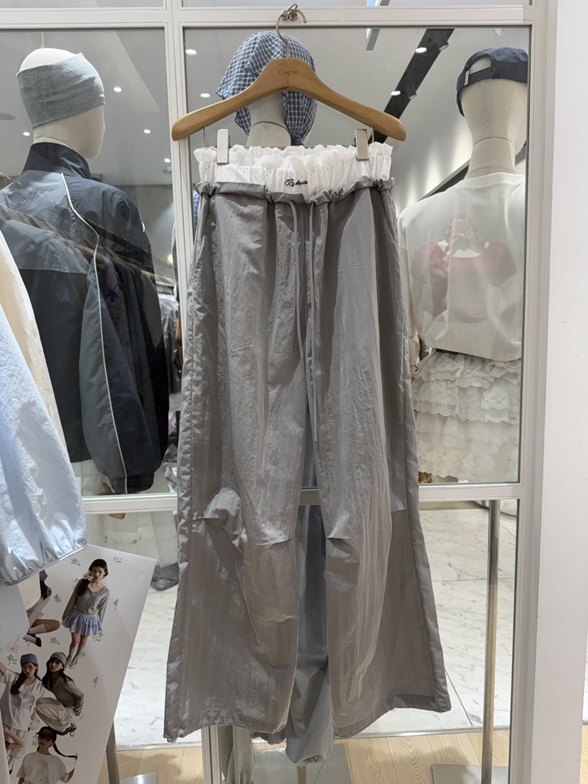 BY CHAPTER韓國㊣直郵東大門代購女裝新品熱賣休閑休閑褲蕾絲BY Chapter休閑褲圖色3