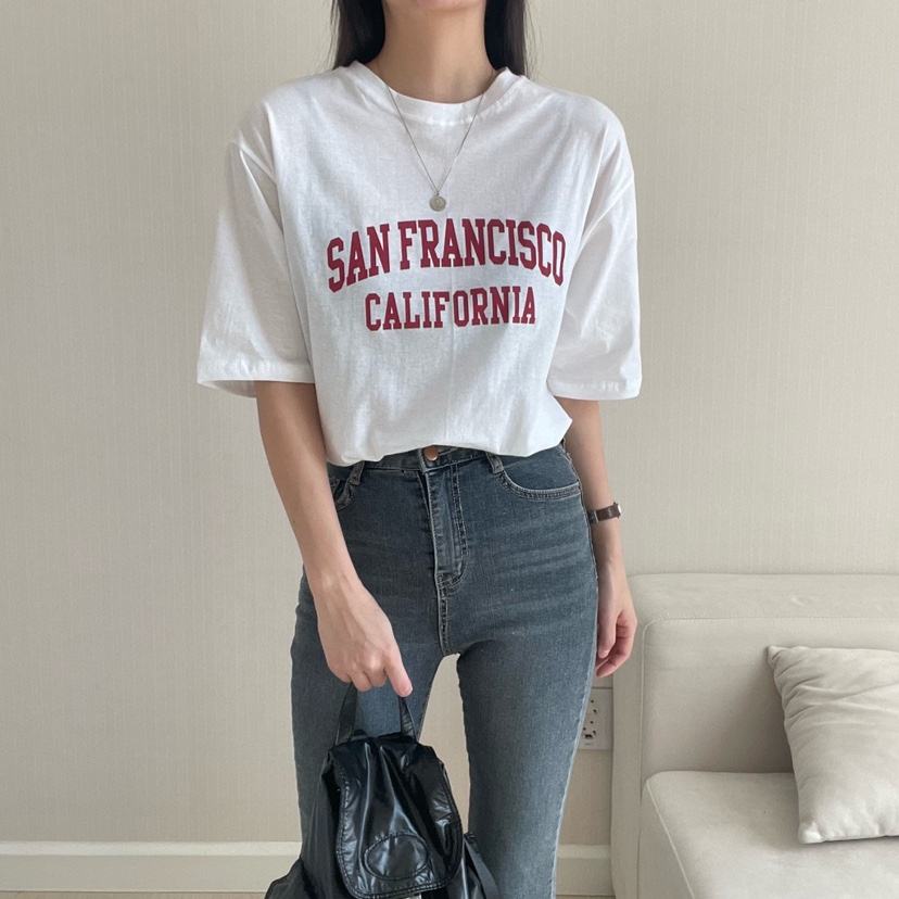 HELLO JINI韓國㊣直郵東大門代購女裝新品人氣休閑時尚T恤HELLO JINIT恤