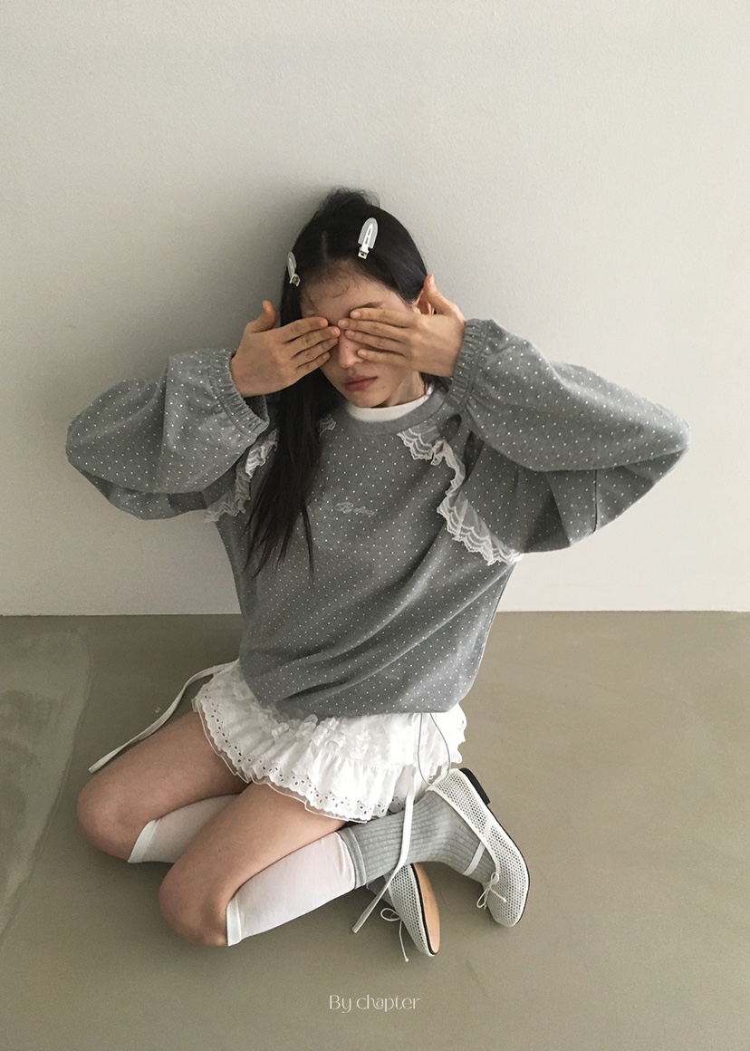 BY CHAPTER韓國直郵㊣東大門實拍女裝新品時尚人氣熱賣衛衣BY Chapter衛衣