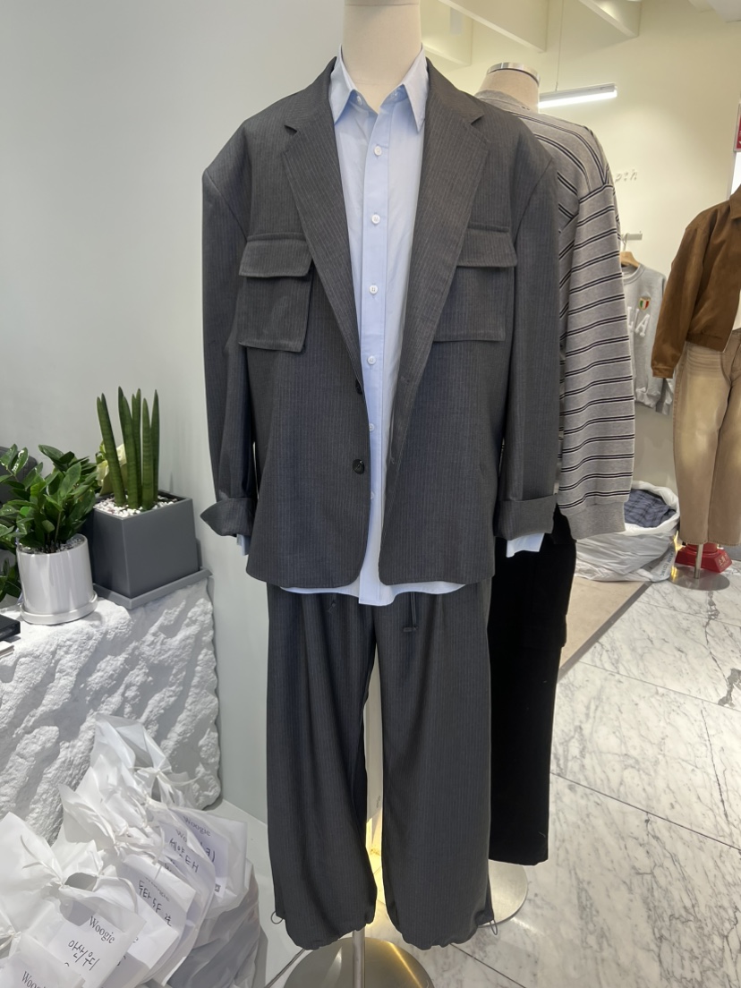 WOOGIE直郵韓國代購㊣女裝新品熱賣25春夏休閑職業推薦夾克FATAL-男裝夾克