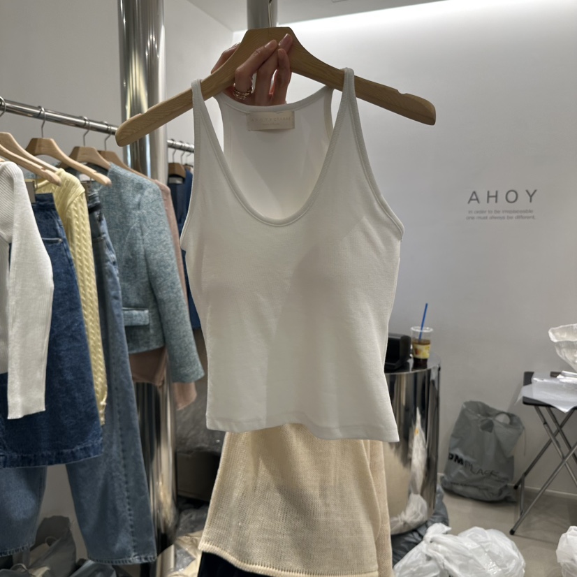 AHOY直郵韓國代購㊣女裝新款職業休閑推薦時尚25春夏吊帶背心AHOY吊帶/背心圖色2