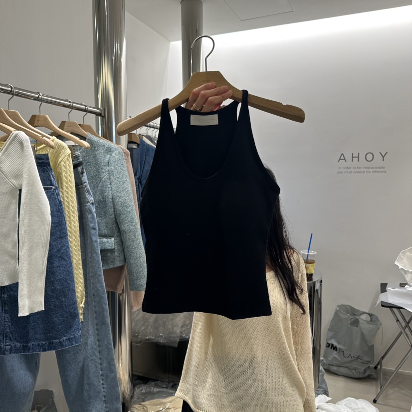 AHOY直郵韓國代購㊣女裝新款職業休閑推薦時尚25春夏吊帶背心AHOY吊帶/背心圖色4