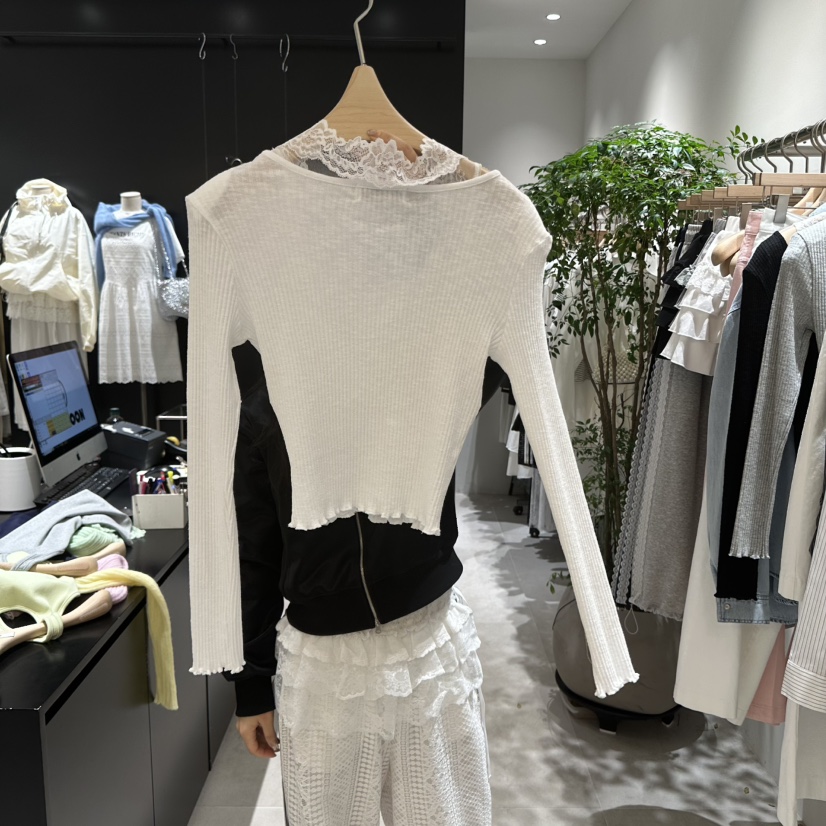 AYCE韓國㊣直郵東大門代購女裝新款休閑套裝兩件套蕾絲開衫101SHOWROOM/AYCE套裝