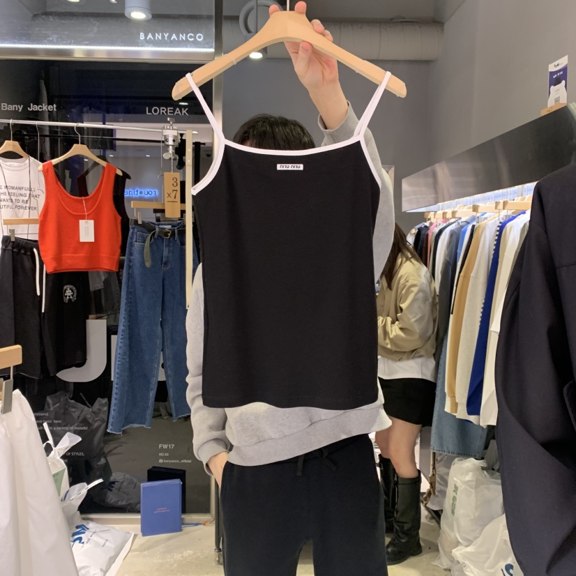 BANY ANCO直郵韓國代購㊣女裝新品職業推薦休閑人氣吊帶背心BANY ANCO吊帶/背心