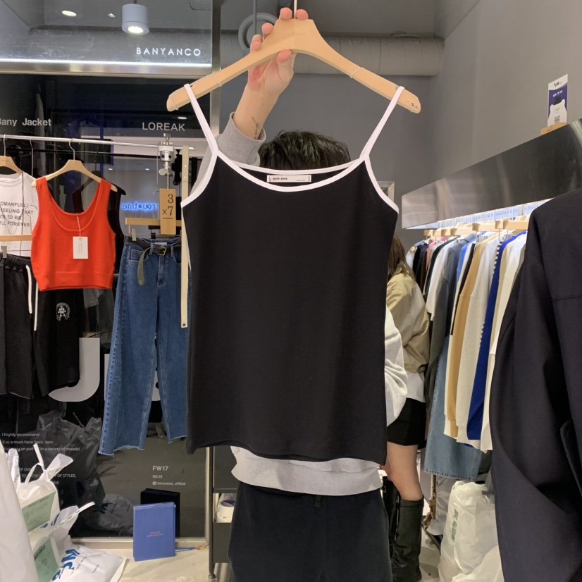 BANY ANCO直郵韓國代購㊣女裝新品職業推薦休閑人氣吊帶背心BANY ANCO吊帶/背心圖色3