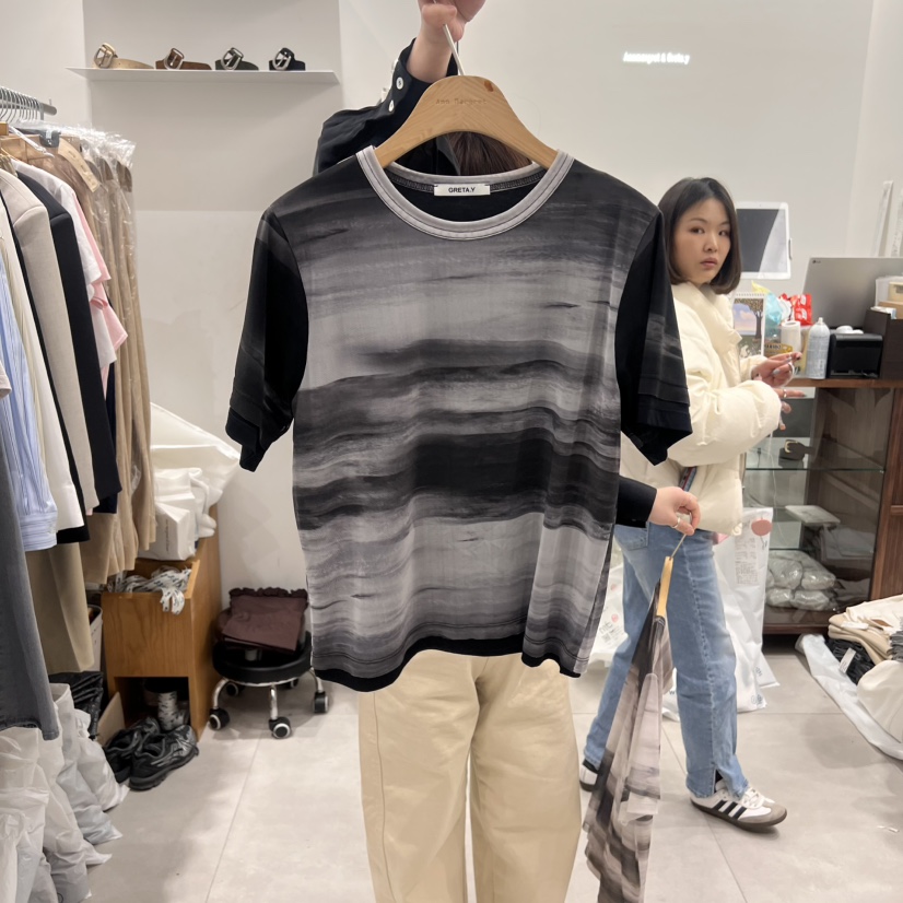 ANN MARGRET韓國直郵㊣東大門實拍女裝新品人氣T恤GRETA.YT恤