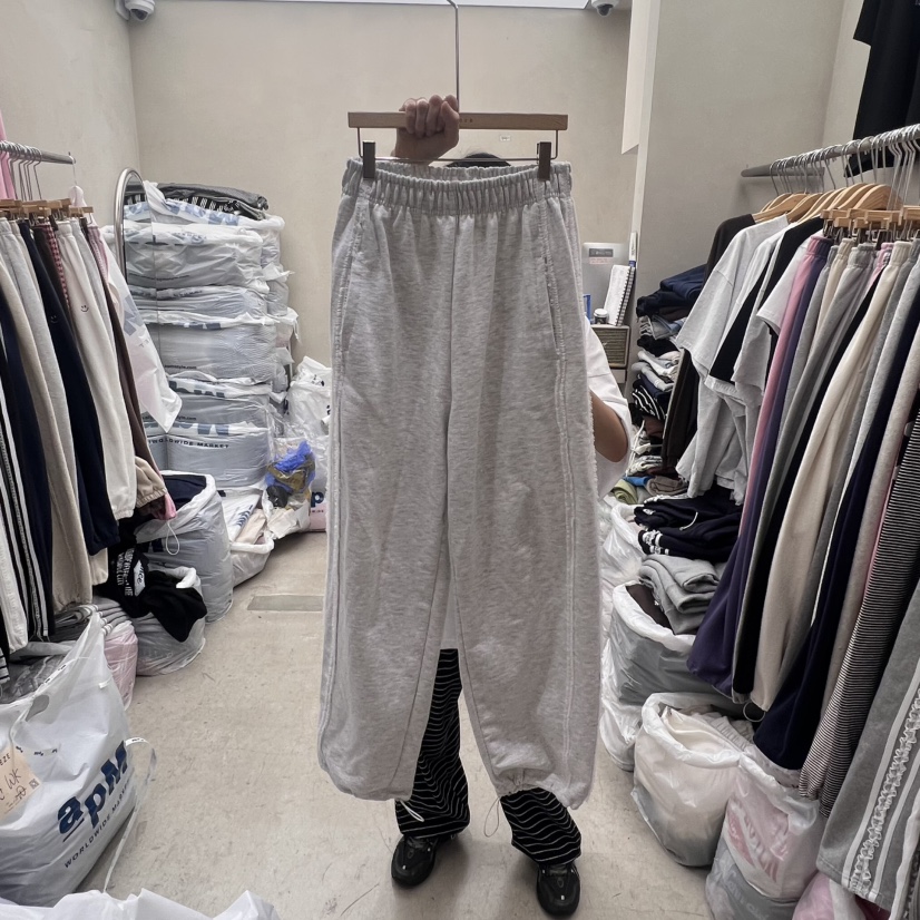 BREEZE韓國直郵㊣女裝新品25春夏熱賣時尚職業休閑休閑褲蕾絲BREEZE休閑褲圖色3