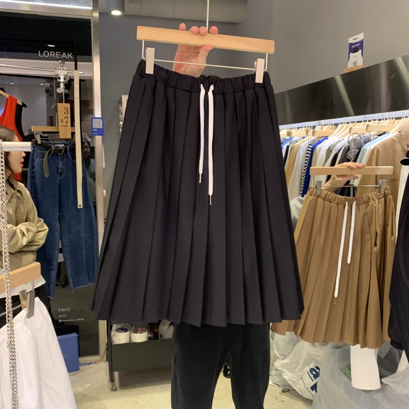BANY ANCO直郵韓國代購㊣女裝新品推薦職業半身裙中短裙百褶BANY ANCO半身裙/中短裙