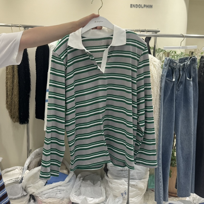 ENDOLPHIN韓國㊣直郵東大門代購女裝新品時尚推薦人氣長袖T恤ENDOLPHIN長袖T恤圖色1