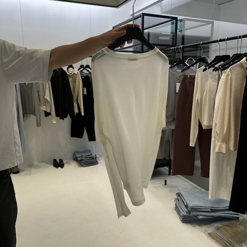 OSOO韓國㊣直郵東大門代購女裝新品時尚職業人氣25春夏長袖T恤OSOO長袖T恤