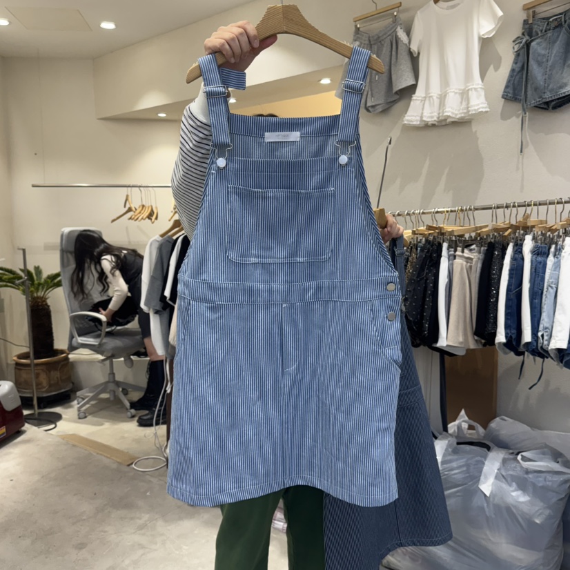 HIPTIQUE韓國直郵㊣女裝新款熱賣休閑時尚25春夏人氣背帶褲HIPTIQUE背帶褲