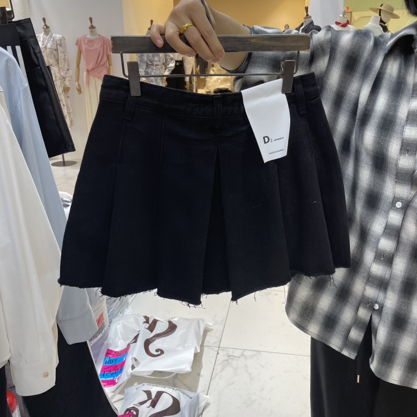 A2/D2韓國㊣直郵東大門代購女裝新品25春夏時尚休閑人氣短裙A2/D2短裙