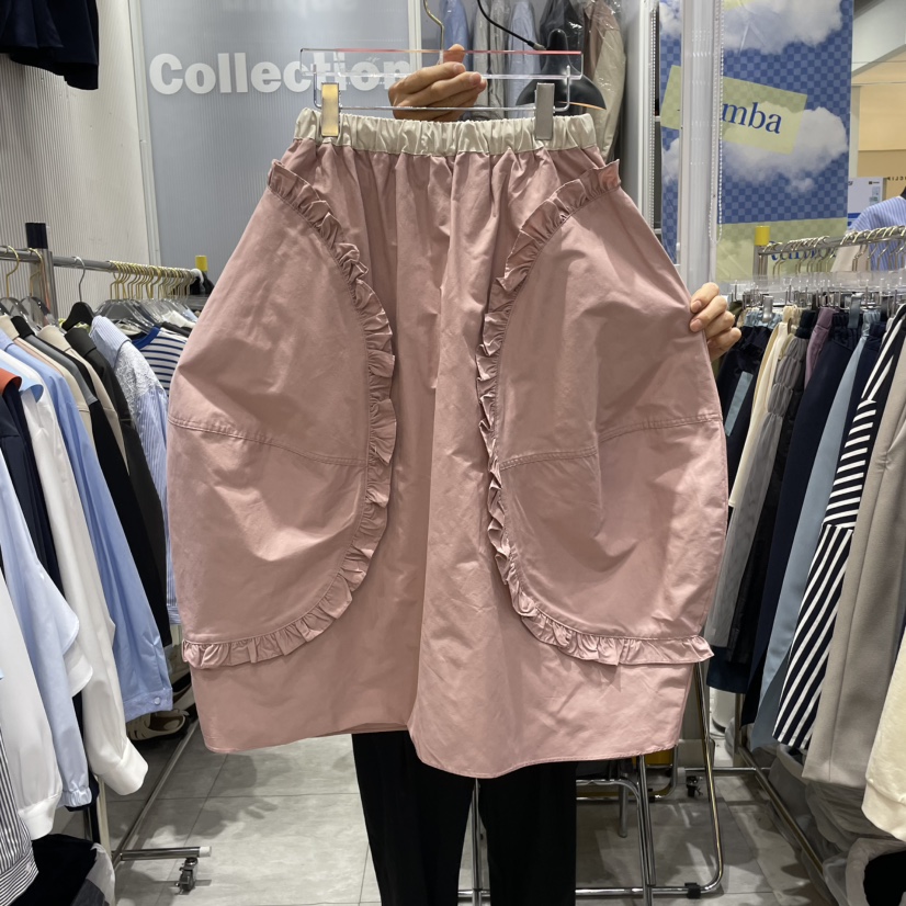 RUMBA韓國㊣直郵東大門代購女裝新品休閑時尚25春夏半身裙中短裙RUMBA半身裙/中短裙