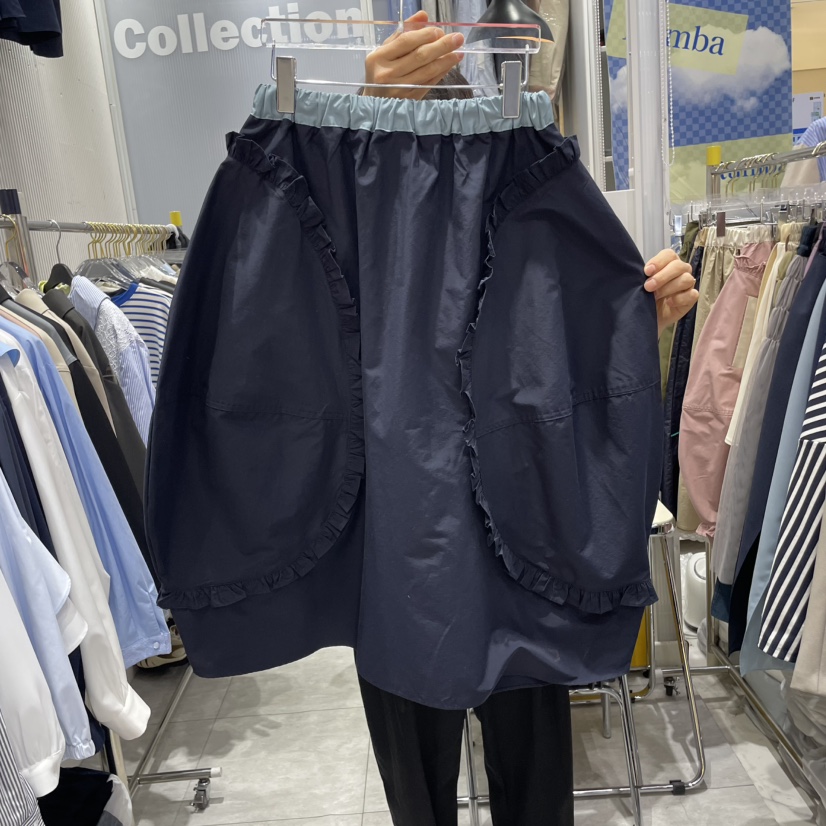 RUMBA韓國㊣直郵東大門代購女裝新品休閑時尚25春夏半身裙中短裙RUMBA半身裙/中短裙