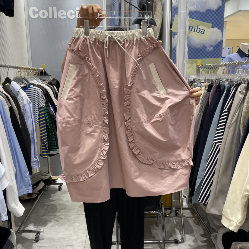 RUMBA韓國㊣直郵東大門代購女裝新品休閑時尚25春夏半身裙中短裙RUMBA半身裙/中短裙