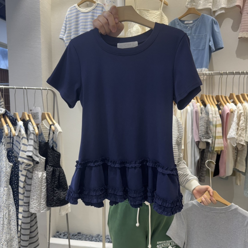 HIPTIQUE直郵韓國代購㊣女裝新品熱賣25春夏休閑人氣職業T恤HIPTIQUET恤圖色2