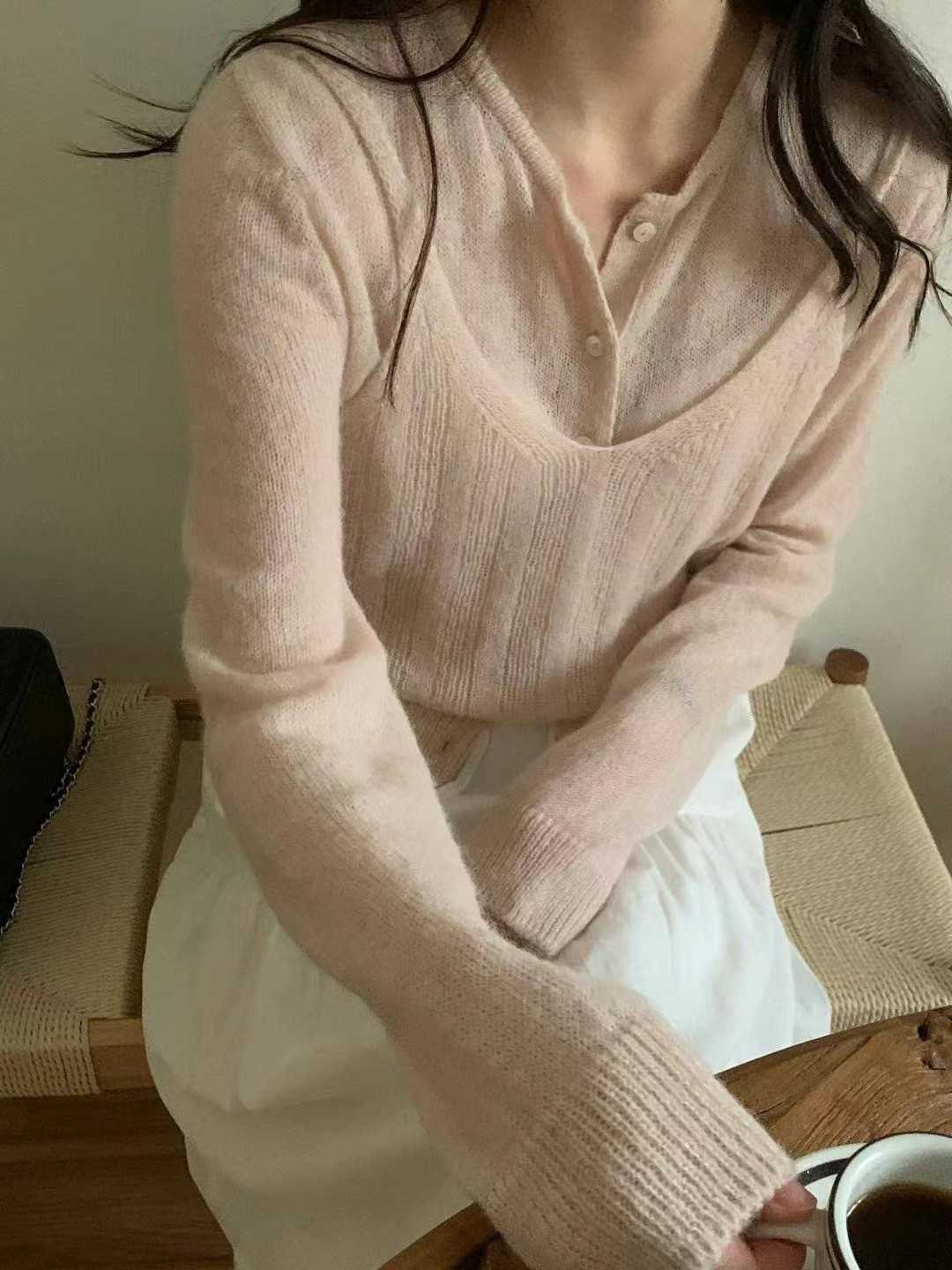 COME HERE直郵韓國代購㊣女裝新品休閑推薦熱賣25春夏針織衫COME HERE針織衫