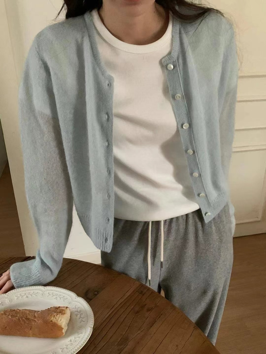 COME HERE直郵韓國代購㊣女裝新品休閑推薦熱賣25春夏針織衫COME HERE針織衫圖色1