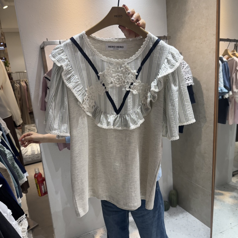 HERO直郵韓國代購㊣女裝新品職業休閑時尚人氣熱賣推薦T恤柔軟HEROT恤