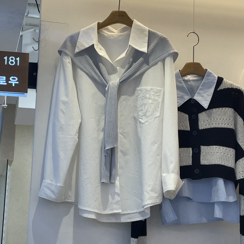 2MORROW直郵韓國代購㊣女裝新品25春夏休閑熱賣人氣襯衫蕾絲衫2MORROW襯衫/蕾絲衫圖色2