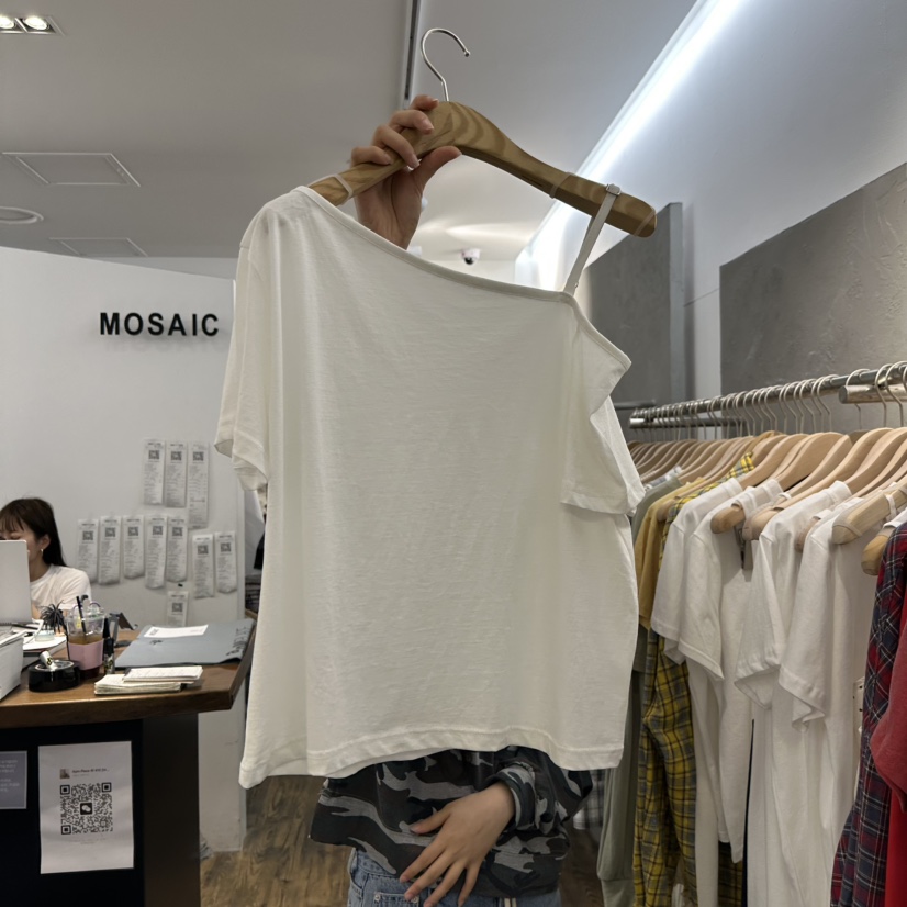 MOSAIC直郵韓國代購㊣女裝新款25春夏熱賣職業推薦時尚人氣T恤MOSAICT恤