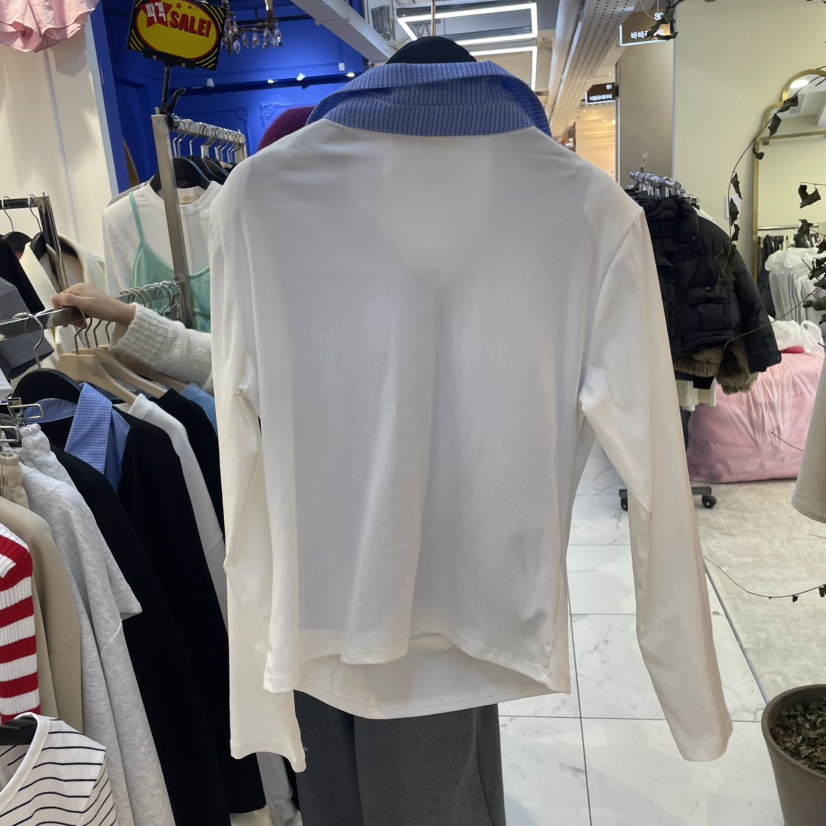 APPLE TOMATO韓國直郵㊣東大門實拍女裝新款熱賣襯衫蕾絲衫皮革APPLE TOMATO襯衫/蕾絲衫