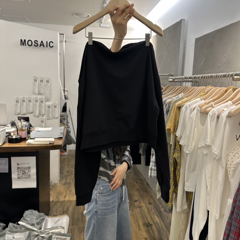 MOSAIC直郵韓國代購㊣女裝新款休閑熱賣25春夏人氣推薦衛衣MOSAIC衛衣圖色2