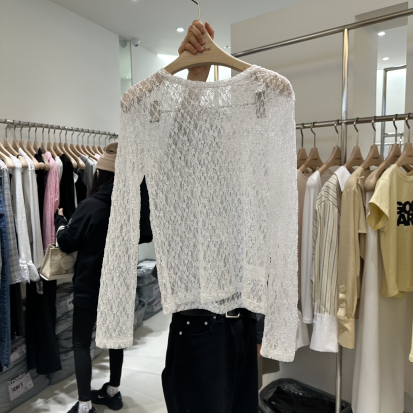 RENDER韓國直郵㊣東大門實拍女裝新品人氣熱賣時尚25春夏長袖T恤RENDER長袖T恤