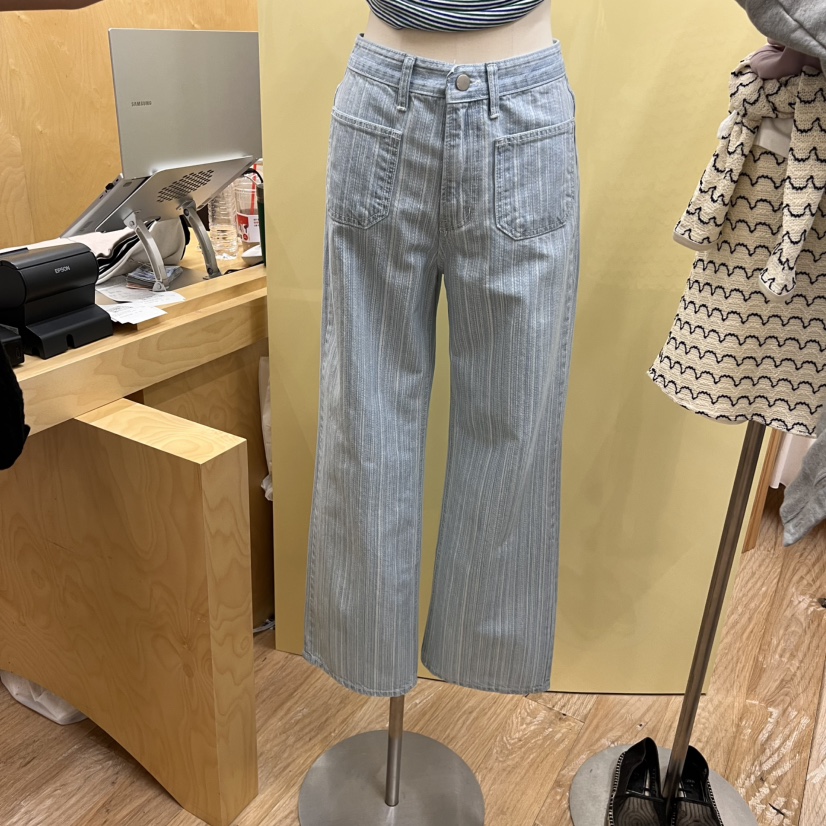 THEPLAN韓國代購女士新品25春夏真品熱賣時尚休閑人氣牛仔褲THE PLAN牛仔褲