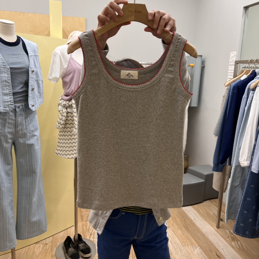 THEPLAN東大門實拍女裝新品熱賣職業人氣25春夏真品吊帶背心THE PLAN吊帶/背心