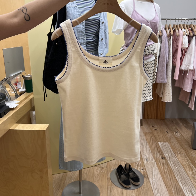 THEPLAN東大門實拍女裝新品熱賣職業人氣25春夏真品吊帶背心THE PLAN吊帶/背心圖色2