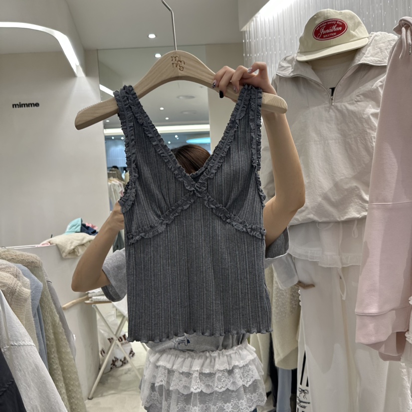 MIMME韓國直郵女士新款時尚休閑真品25春夏職業人氣吊帶背心MIMME吊帶/背心圖色2