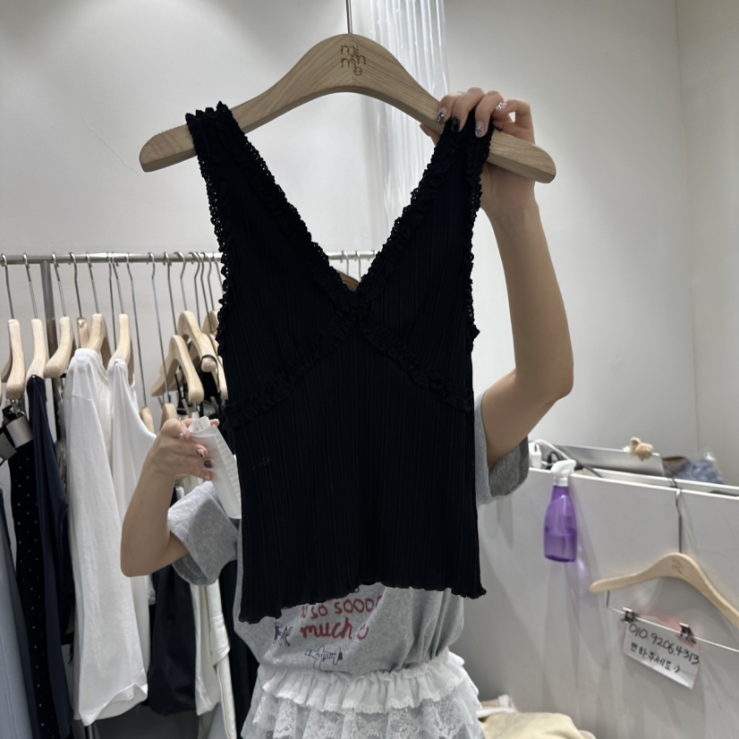 MIMME韓國直郵女士新款時尚休閑真品25春夏職業人氣吊帶背心MIMME吊帶/背心圖色3