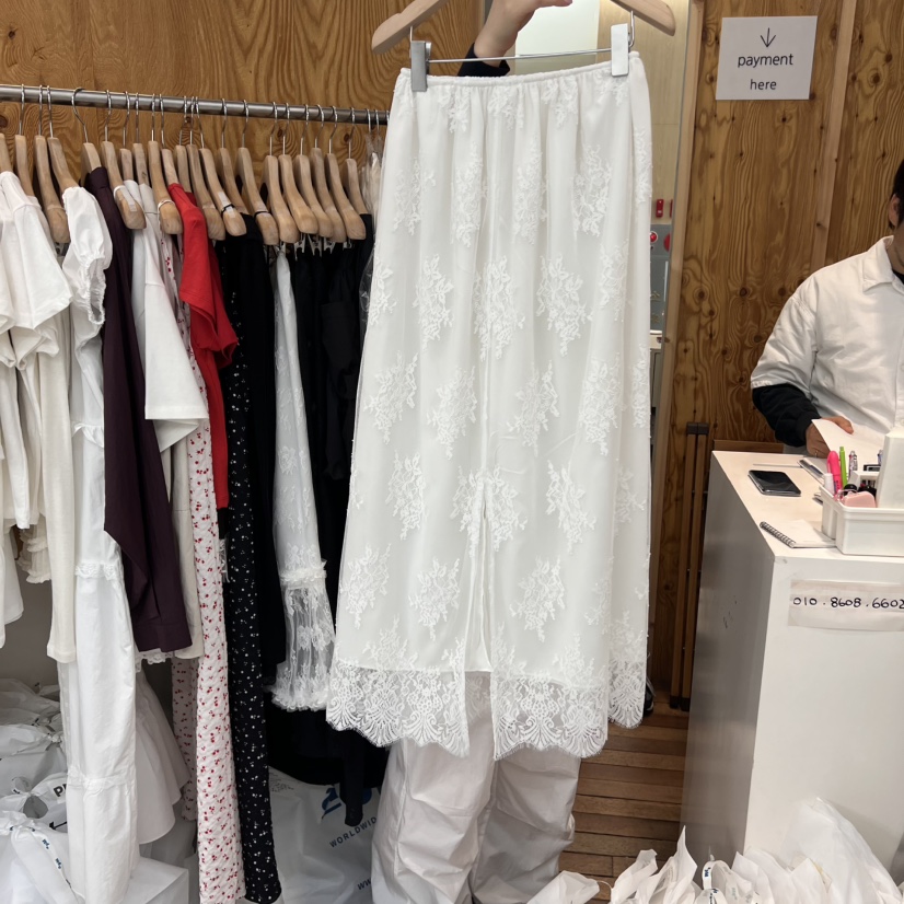 PROJECTVIEW東大門實拍女裝新品推薦職業25春夏半身裙中短裙蕾絲PROJECTVIEW半身裙/中短裙