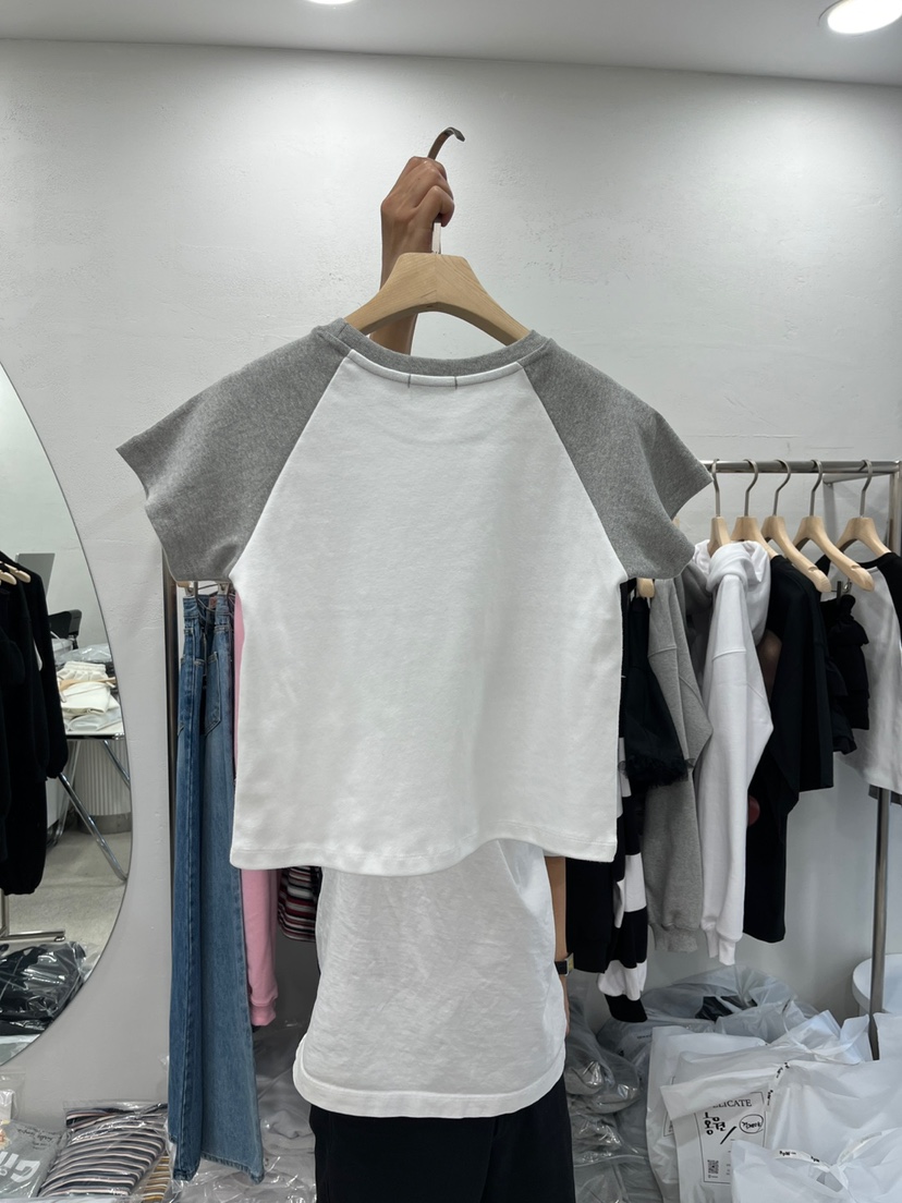 DELICATE東大門代購女士新品25春夏休閑職業熱賣真品人氣T恤DELICATET恤