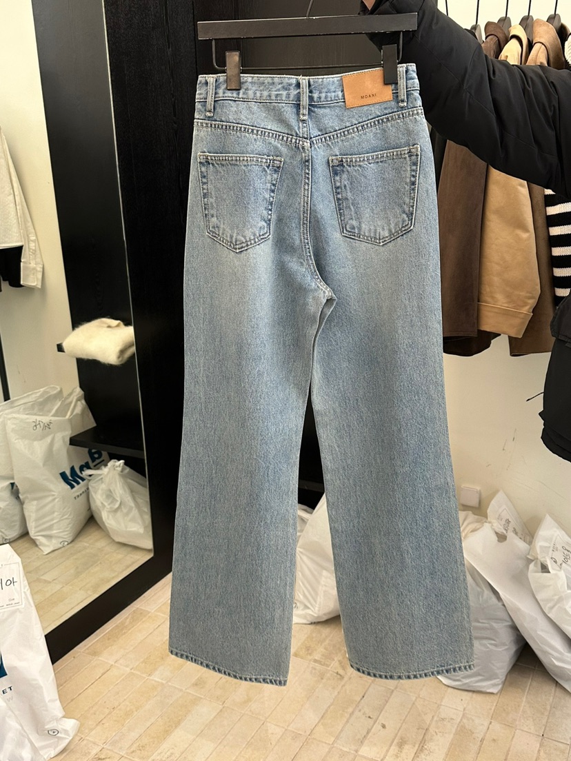 MOANI東大門直郵女士新品真品25春夏職業時尚推薦牛仔褲喇叭MOANI牛仔褲