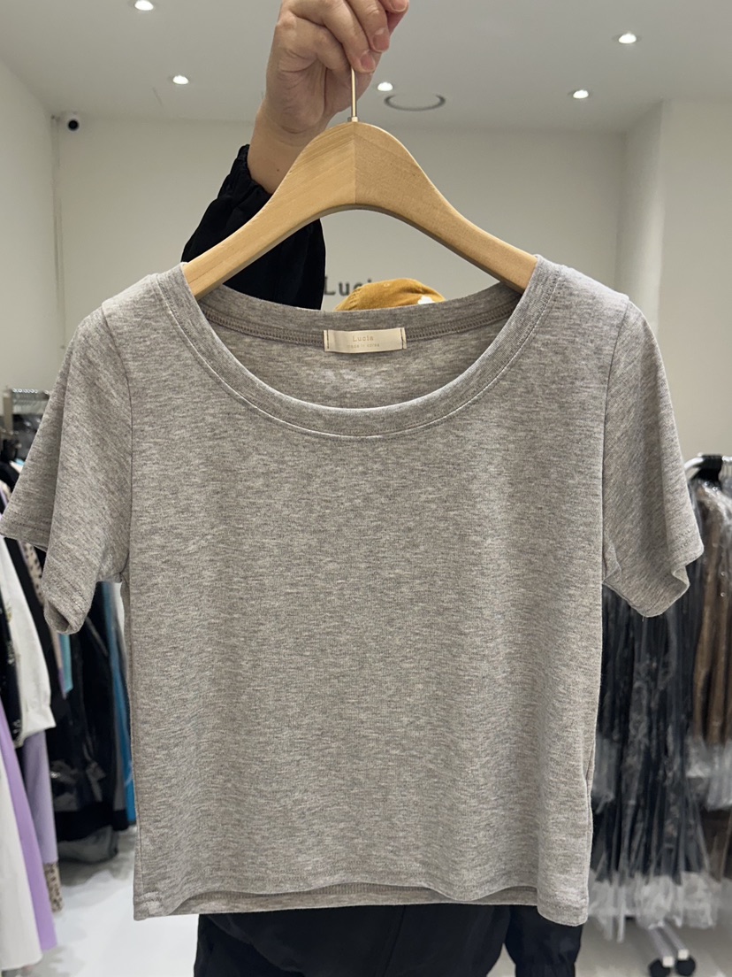 LUCIA東大門代購女士新品真品休閑推薦25春夏職業熱賣時尚T恤LUCIAT恤圖色2
