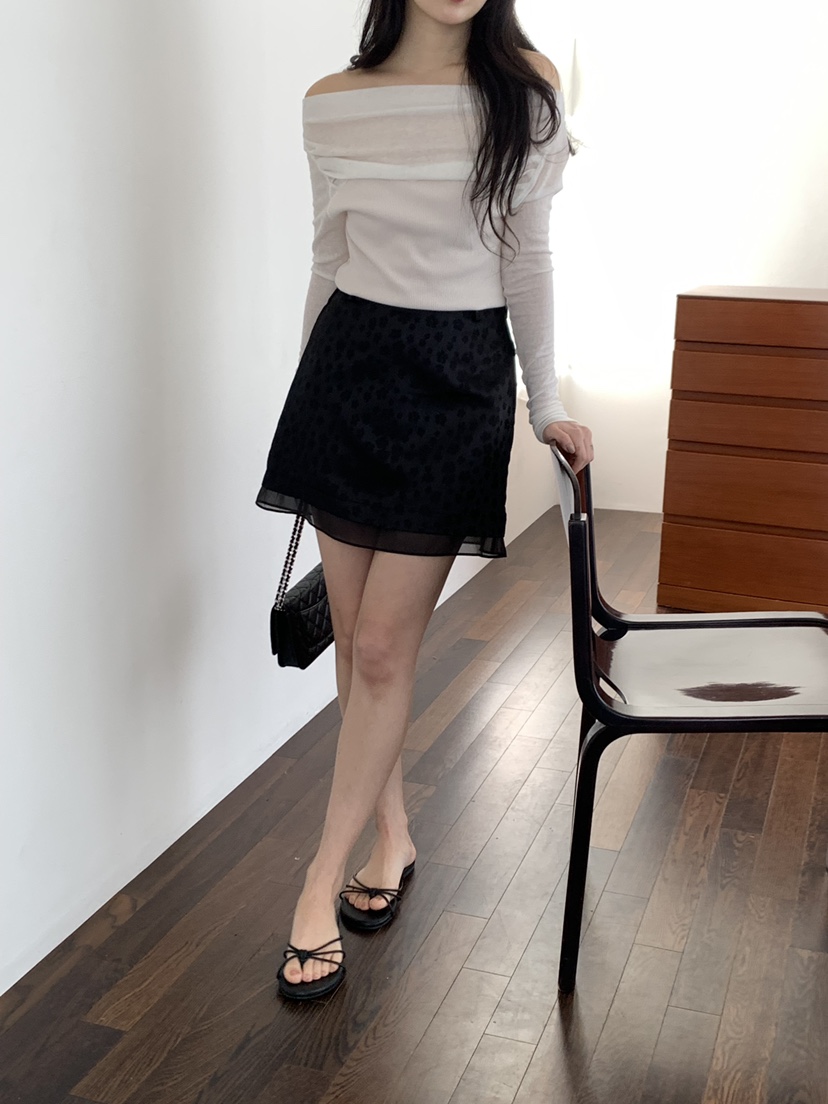 MUSK韓國直郵女裝新款真品休閑推薦職業時尚熱賣25春夏長袖T恤MUSK長袖T恤