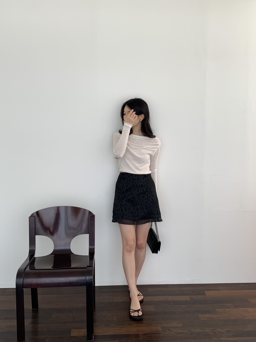 MUSK韓國直郵女裝新款真品休閑推薦職業時尚熱賣25春夏長袖T恤MUSK長袖T恤