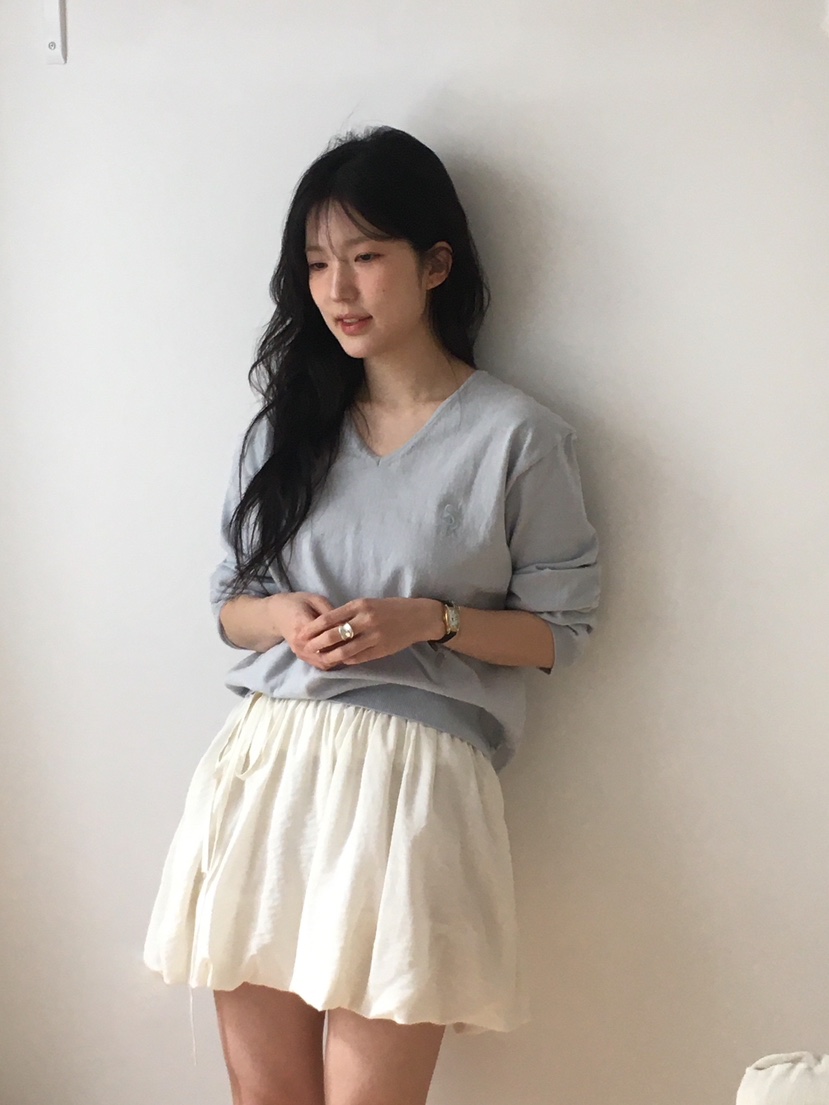 SPREAD韓國直郵女士新款熱賣時尚25春夏人氣休閑職業針織衫SPREAD針織衫